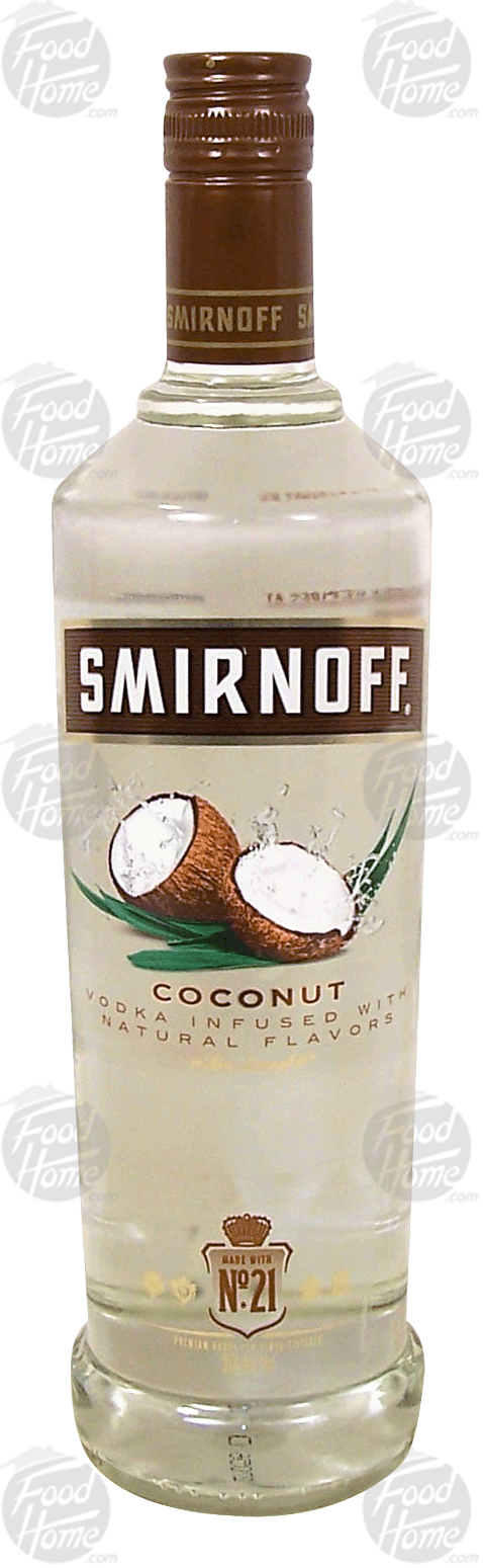 Smirnoff No. 21 coconut flavor vodka, 35% alc. by vol. Full-Size Picture